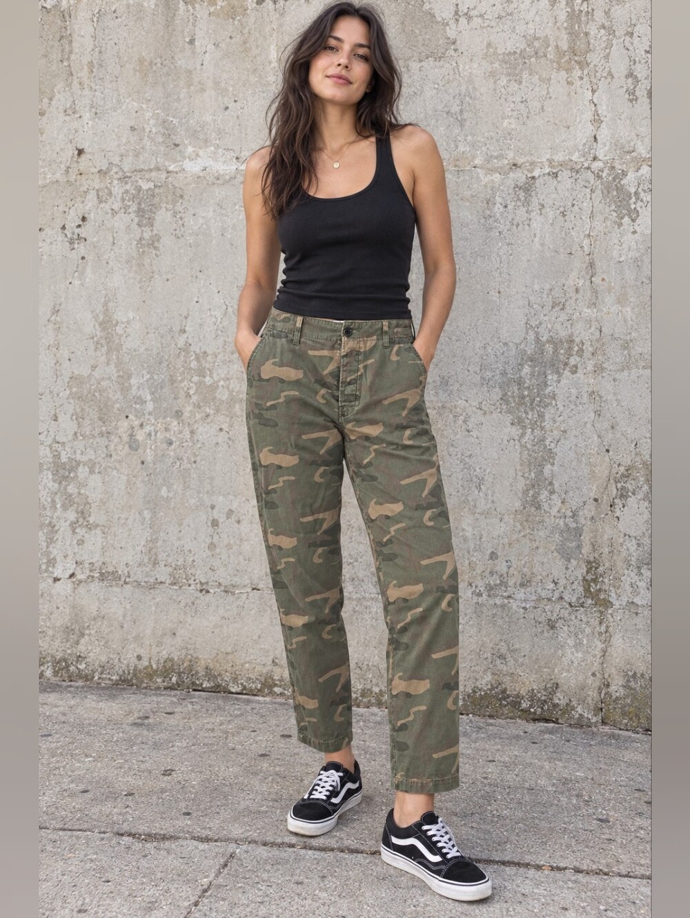 Madewell Camo Pants W32 Green Y2K Utility Streetwear Grunge Skater 90s